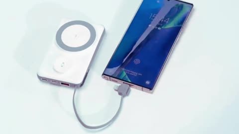 LISEN MagSafe 10,000mAh Power Bank – Fast Wireless Charger with Built-in Cable & Apple Watch Support
