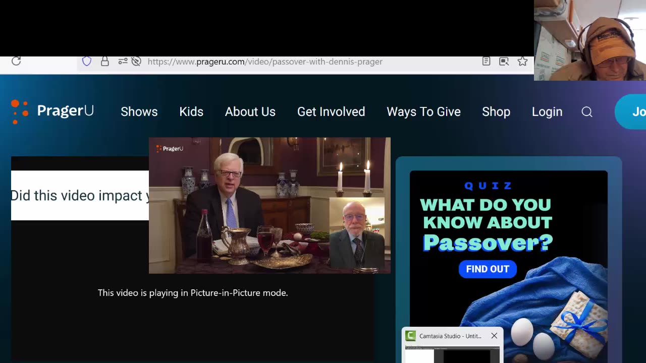 Part 4 Of Pass Over with Dennis Prager and His Friend Steve - During Covid - 4-13-25