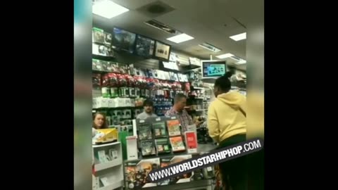 Fat Black Bitch Fucks Up Video Game Store