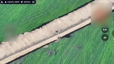 About A Dozen Russian Soldiers Use Latters to Scale Defense Line