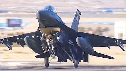 ⚡ F-16 Fighting Falcon Fighter Jet Take Off | Power of the U.S. Air Force