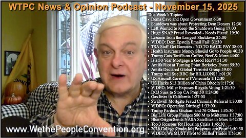 We the People Convention Weekly News & Opinion 11-15-25