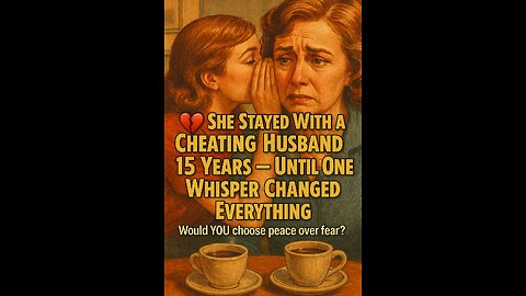 😱 She Stayed With a Cheating Husband 15 Years — Until One Whisper Changed Everything