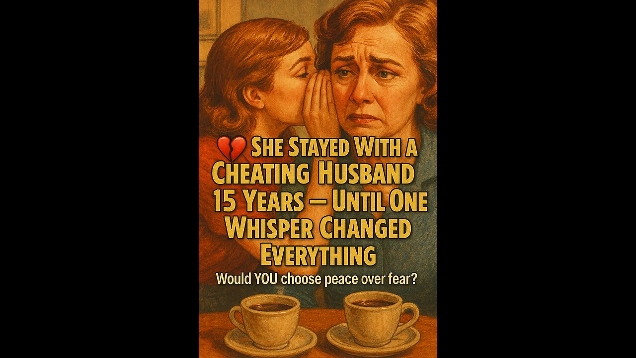 😱 She Stayed With a Cheating Husband 15 Years — Until One Whisper Changed Everything