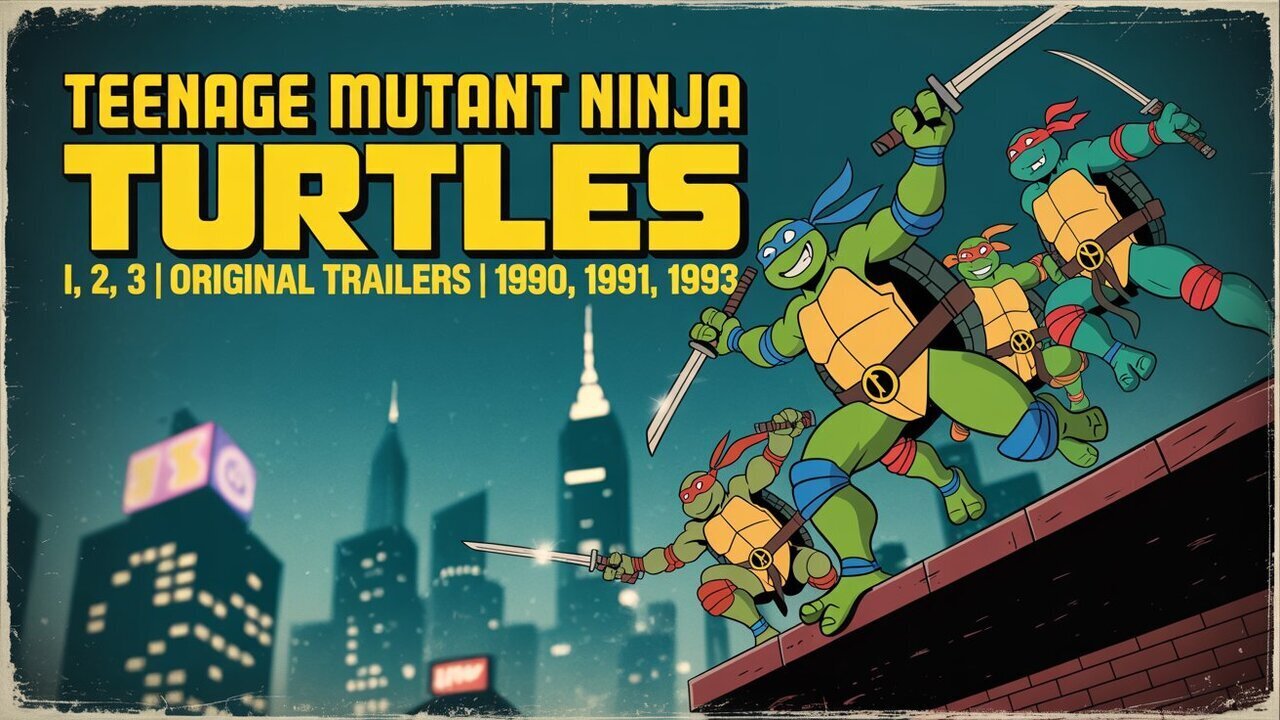 TMNT 1, 2 & 3 – The ORIGINAL Trailers from the 90s! (1990–1993)
