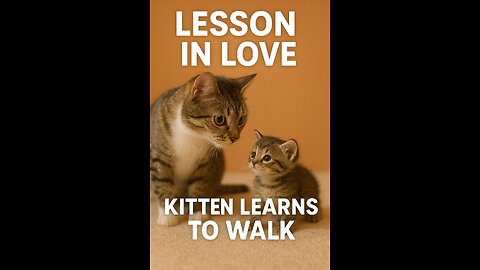 Love Lesson: The Kitten Who Teaches Her Kitten to Survive 🐾💖