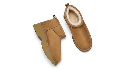 Women's Waterproof Winter Snow Boots, Lightweight Warm Fur Lined Lace-Up Boots, Anti-Slip Sole