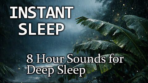 8H Deep Relaxation: Gentle Rainstorm & Wind Whispers 🌬 Heavy Rain for Sleeping