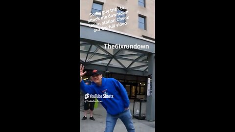 some guy tries to attack me downtown Union Station #downtown #toronto #funny #comedy #fight
