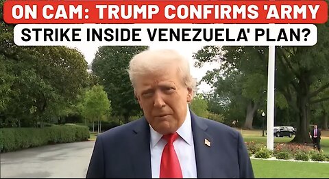 Trump Confirms 'Military Attack Inside Venezuela' Plan As Vance Says 'Don't Give A S**t…'?