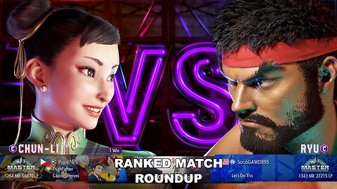 Kuya Kalbo SF6 Ranked Match Roundup. Chun Li Master Rank [Hori Fight Stick]