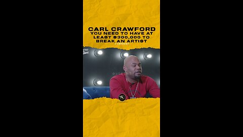 @carlcrawfordceo You need to have at least $300,000 to break an artist
