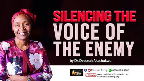 END THE VOICE OF THE ENEMY IN YOUR LIFE NOW