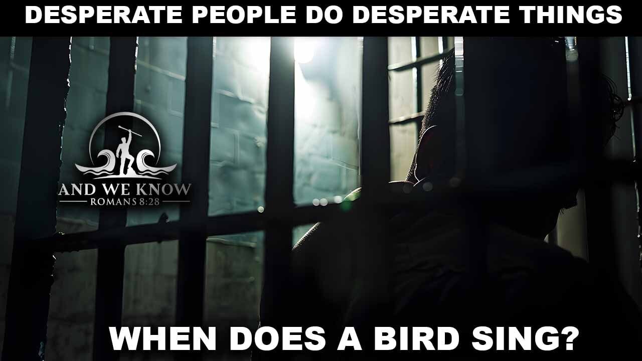 8.6.25_ DESPERATE PEOPLE do DESPERATE things, When does a bird sing_ BO Testimony, Sessions, Popcorn, Pray!