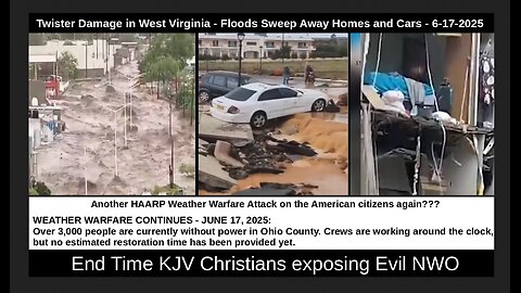 Twister Damage in West Virginia - Floods Sweep Away Homes and Cars — Ohio on Alert