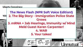 Liberty Conspiracy Live 7-17-25 PBS Funds End? Immigration Police, Karen Carpenter!