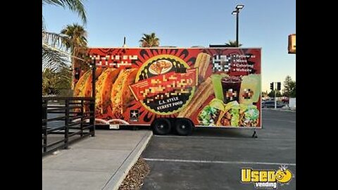 2022 - 8' x 24' Commercial Food Trailer County Approved + HCD Insignia & Fire Suppression