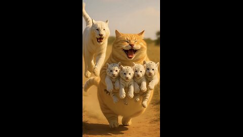 Funny AI cat