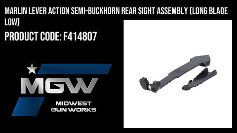 Marlin Lever Action Semi-Buckhorn Rear Sight Assembly (Long Blade Low) - F414807