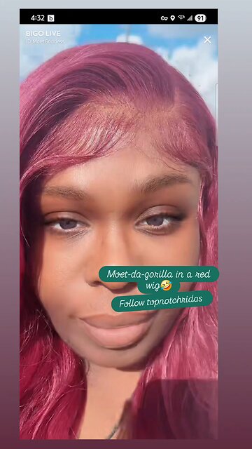 Moet says new month new wig to stalk men🤣