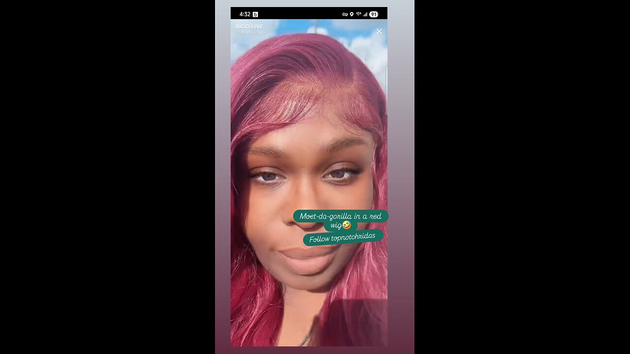 Moet says new month new wig to stalk men🤣
