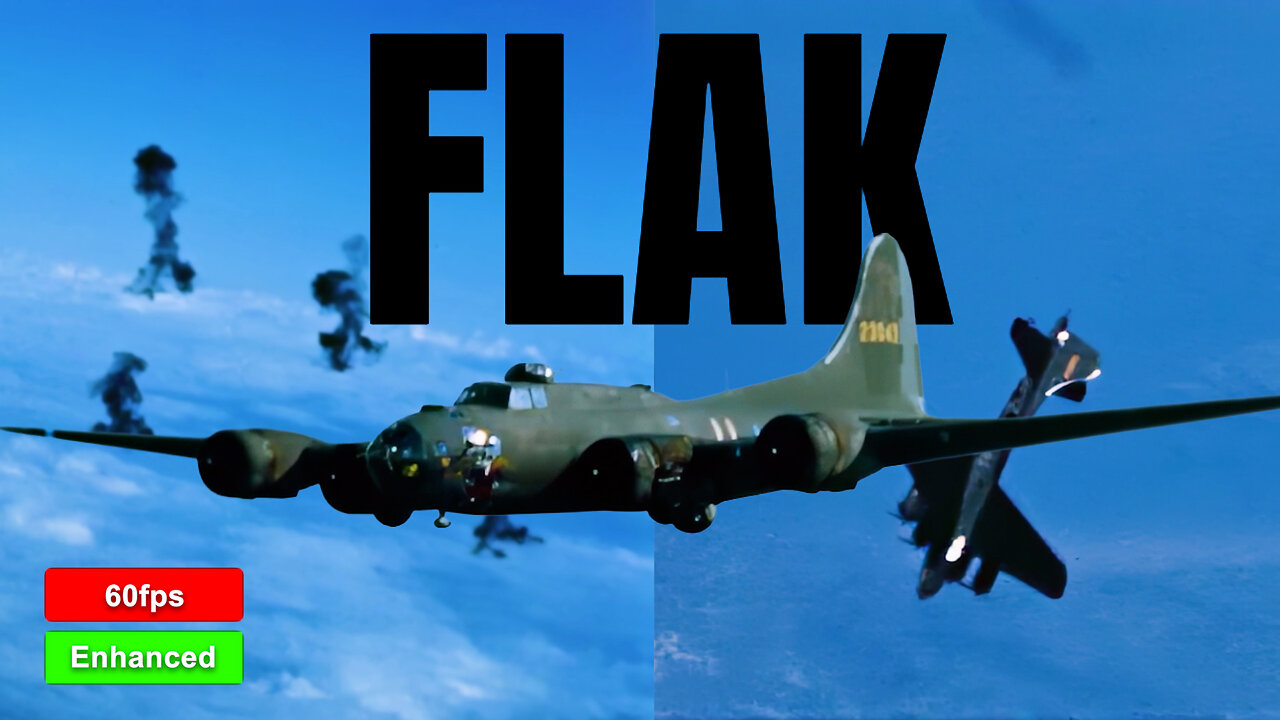 What It Was Like To Fly a B-17 Through Flak, WW2 Enhanced Footage | Documentary #history #wwII