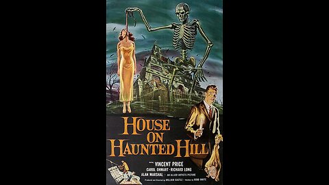 House on Haunted Hill -stars Vincent Price 1959 release