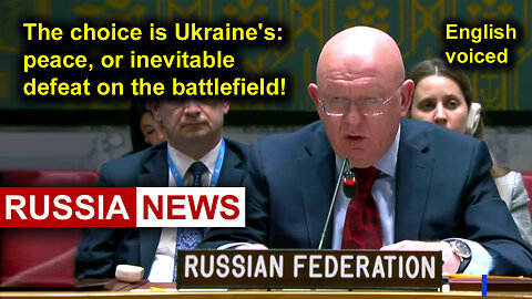 The choice is Ukraine's: peace or inevitable defeat on the battlefield!