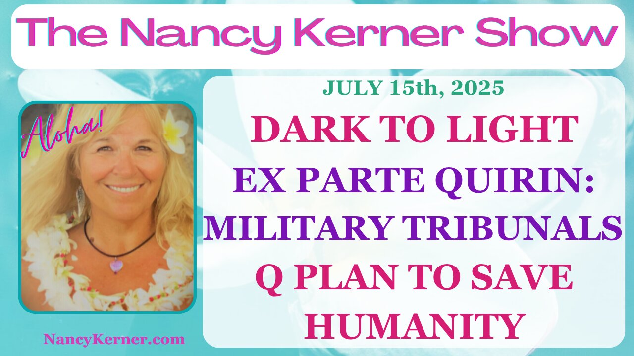 Dark to Light! Ex Parte Quirin: Military Tribunals! Q Plan to Save Humanity