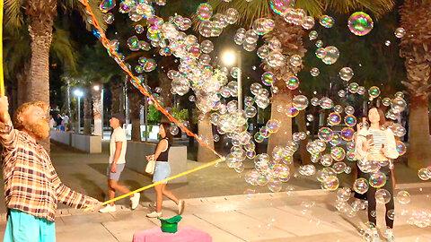 Mesmerizing Bubble Art 🫧 Street Magic
