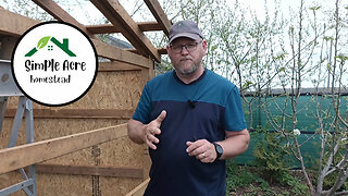 Part II - Building a Simple Pole Barn style shed for our Garden.