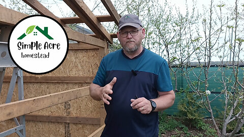 Part II - Building a Simple Pole Barn style shed for our Garden.