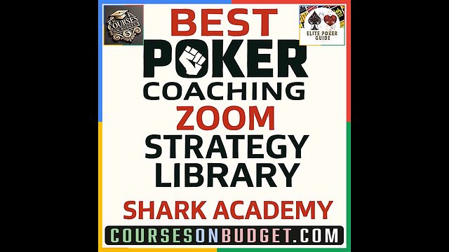 Best Poker Coaching ZOOM Strategy Library Shark Academy
