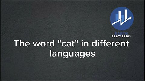 The word "cat" in different languages...