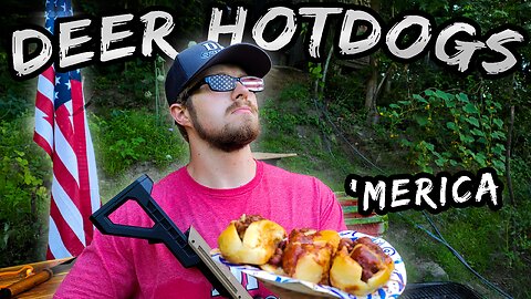Venison Hotdogs From SCRATCH! | Independence Day Catch and Cook!
