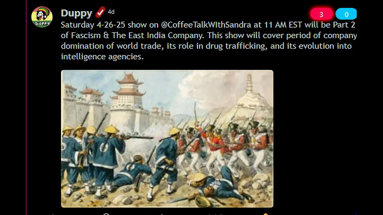 Fascism & The East India Company | Duppy's Dives | Sandra & Duppy 11:00am Est