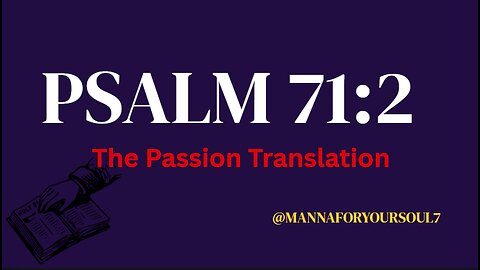 Psalm 71:2 Meditation: Trusting God's Righteousness to Save