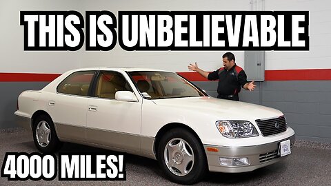 27 Year Old Lexus with 4000 Miles! They Don't Make Cars Like This Anymore!