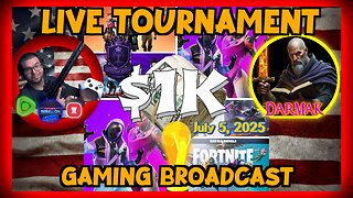 $1K LIVE FORTNITE Tournament with JEFF D. and Darmak. AEGIS Productions Rumble Tournament