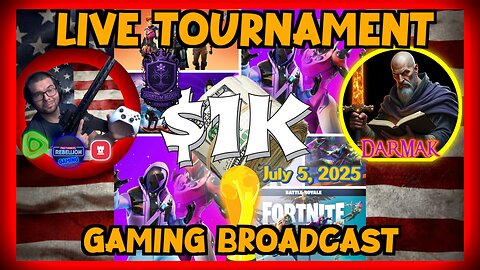 $1K LIVE FORTNITE Tournament with JEFF D. and Darmak. AEGIS Productions Rumble Tournament