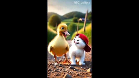 The Cat Helped Duck