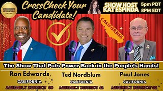 [NEW SHOW] "CrossCheck Your Candidate" LIVE 5PM PDT/8PM EDT