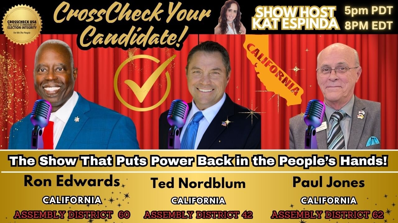 [NEW SHOW] "CrossCheck Your Candidate" LIVE 5PM PDT/8PM EDT
