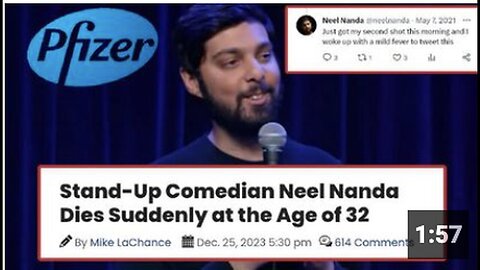 "Comedian Promoting Vaccinations Suddenly Dies!"