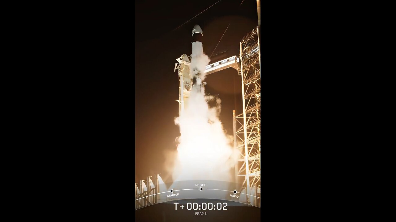 April 1, 2025: #FRAM2 #mission #liftoff from #LC39A at the #KennedySpaceCenter in #Florida.