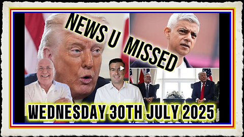 CHARLIE WARD DAILY NEWS WITH CHARLIE WARD PAUL BROOKER WEDNESDAY 30TH JULY 2025
