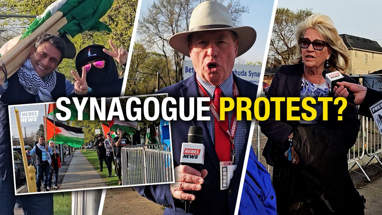Pro-Hamas protesters target solemn vigil at Toronto synagogue