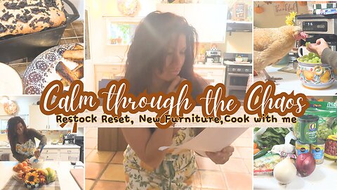 DAY IN THE LIFE // NEW FURNITURE // RESTOCK, RESET & MEAL PREP