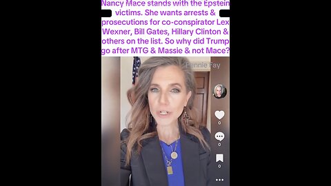Nancy Mace wants arrests for Epstein co-conspirators