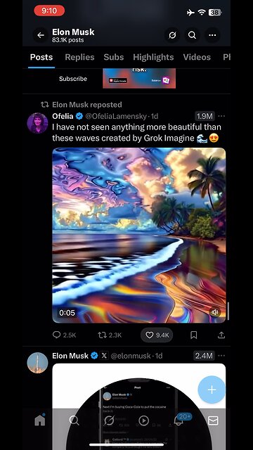 Elon Musk posts on X : Grog , turn your photo into live